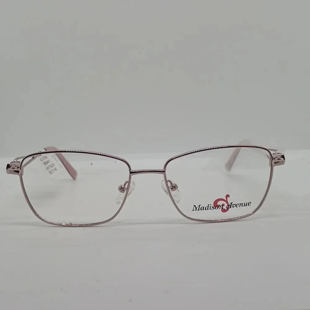 NWT WOMEN'S MADISON AVENUE EYEGLASS FRAMES MAL121 SHINY BLUSH